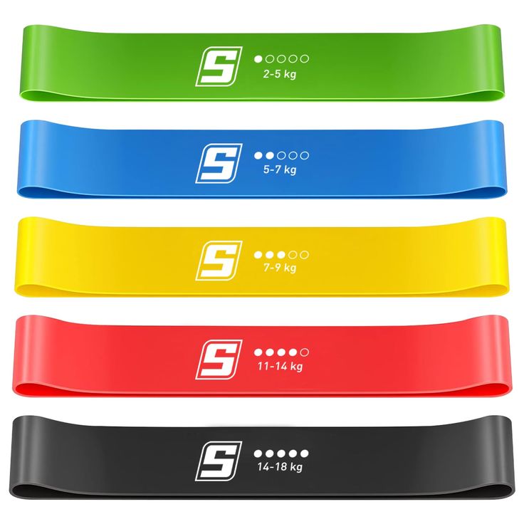 Set de bandas de resistencia premium DONACAR 5 niveles